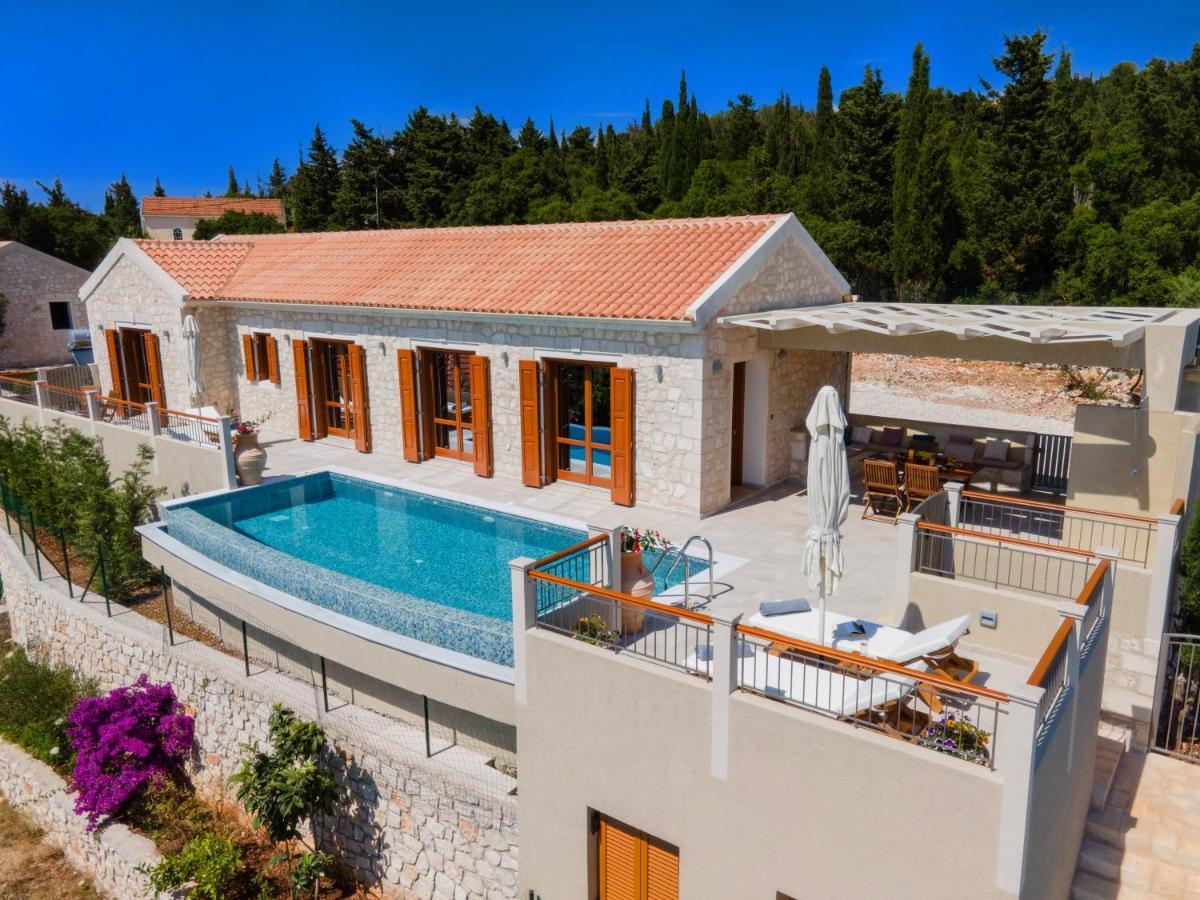 Pitharia Luxury Villa With Amazing Sea Views Khalikerí Exteriér fotografie