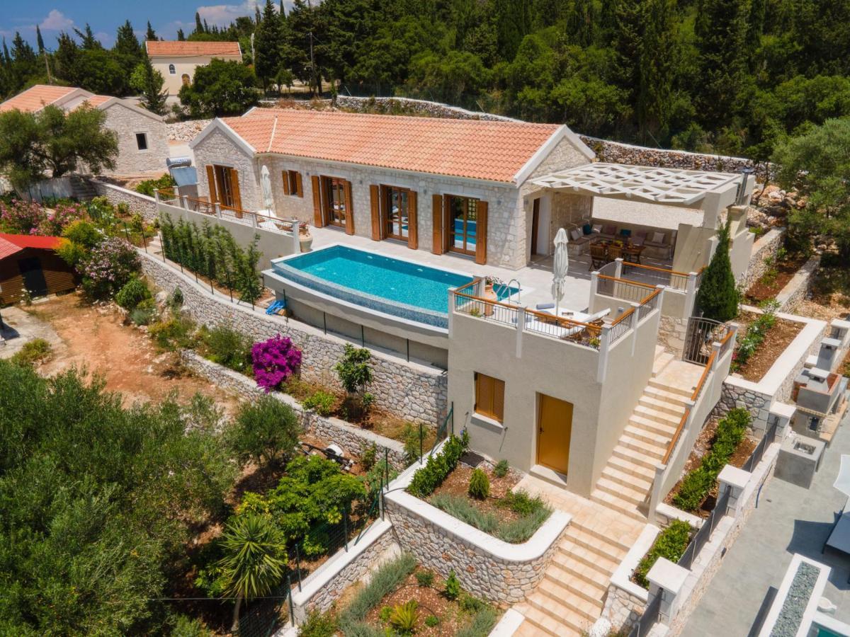 Pitharia Luxury Villa With Amazing Sea Views Khalikerí Exteriér fotografie