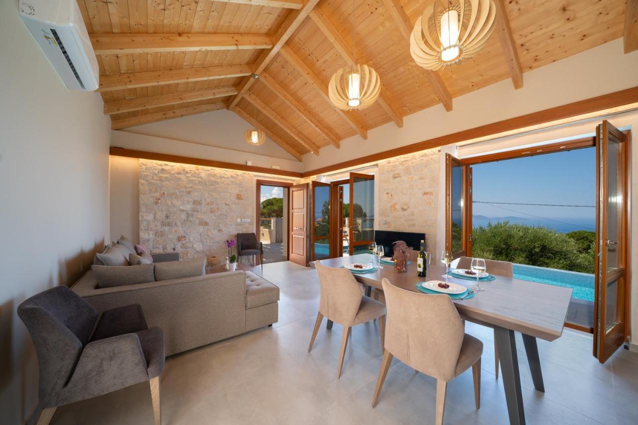 Pitharia Luxury Villa With Amazing Sea Views Khalikerí Exteriér fotografie